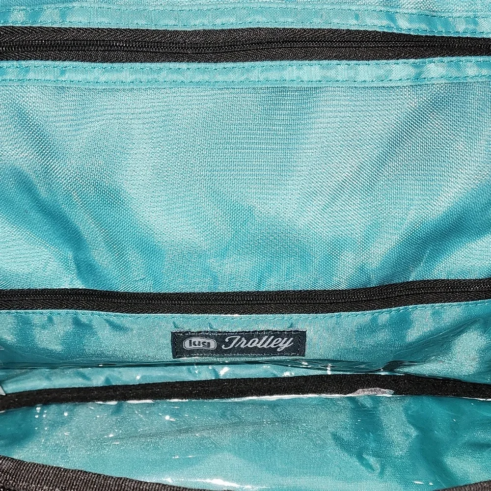 Lug Trolley Womems Gray Multo Floral Travel Bag  Preowned - Picture 11 of 14